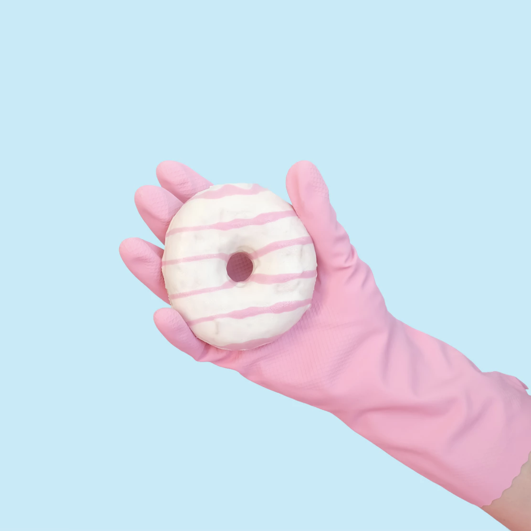 hand with a donut